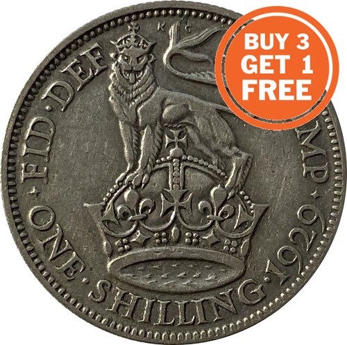 Silver shilling george - shilling, v