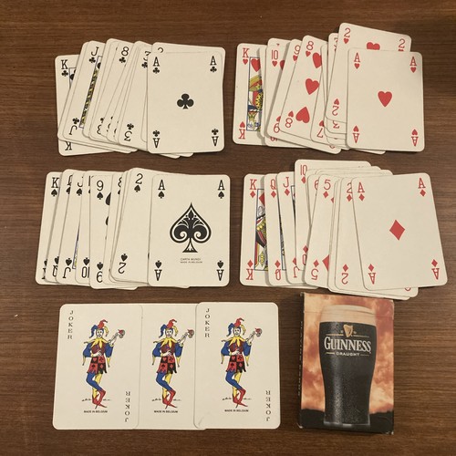Guinness draught playing cards - draught,