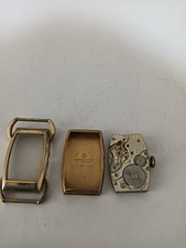 Vintage 40's Art Deco Curvex Watch Spares Or Repair