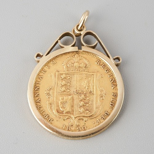 1890 gold half sovereign - 1890,