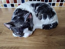 vintage italian pottery cat