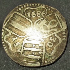 1686 Silver Knight Half Dollar