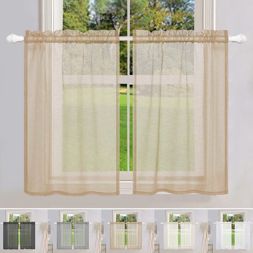 Short sheer curtains - short, kitchen