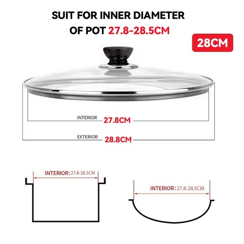 Universal glass pan lid - pan,