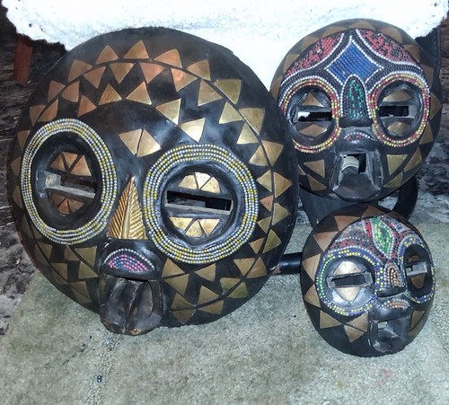 Lot vintage african - of,