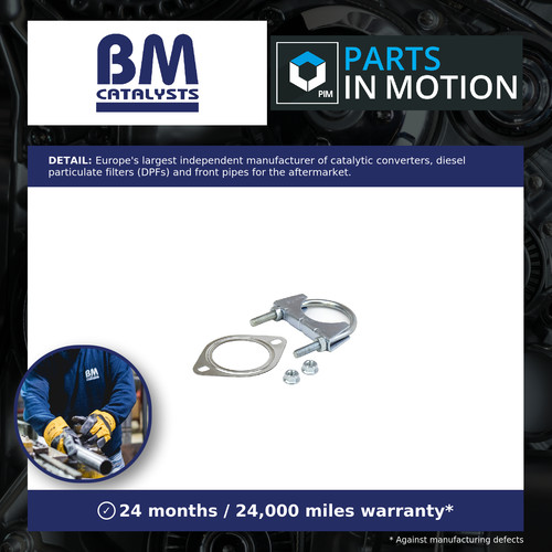 Exhaust pipe fitting kit - pipe, fits