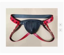 Real Leather Sexy Jockstrap