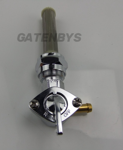 New chrome petrol fuel tap - new,