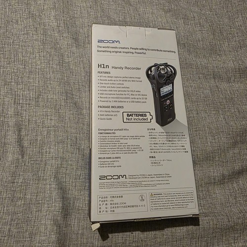 Zoom h1n portable handy - zoom, stereo