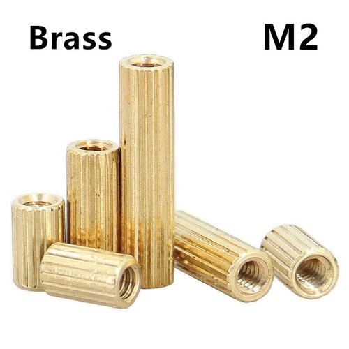 Female brass knurled - m2,