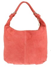 Italian Genuine Suede Real Leather Vera Pelle Shoulder Bag Hobo Slouch Designer