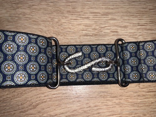 Elasticated snake belt blue - snake,