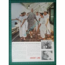 X792) Orient Line Oronsay Ship Advert - 1960
