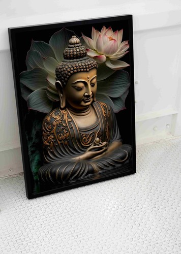 Buddha statue poster - buddha,
