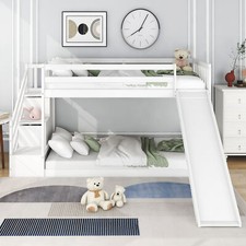 Double Single Kids Wooden Bunk