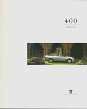 Rover 400-Series Saloon 1995 UK Market 24pp Sales Brochure 414, 416, 418D & 420