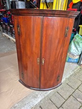 Georgian Oak Bow Front Corner