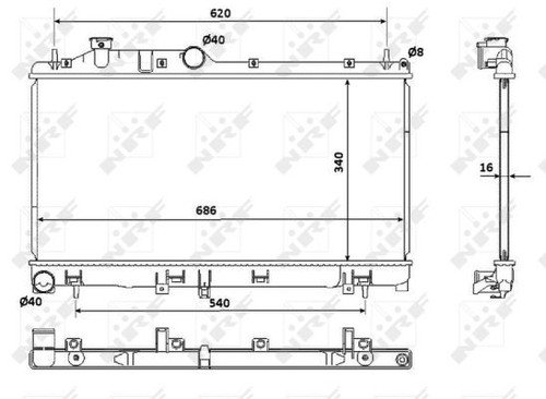 Nrf radiator for subaru - nrf,