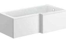 1700mm shaped white - 1700mm, rh