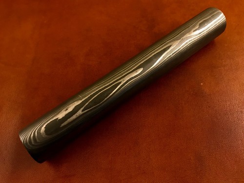 Damascus steel round - steel,