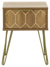 BED SIDE TABLE 1 DRAWER LAMP