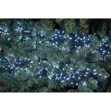 500 Bright White LED Timer Cluster Lights Christmas In/Outdoor Xmas - Ex Display