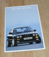 BMW 3 Series E30 Brochure 1988 - 316i 318i 320i 325i - 325i Sport 2 & 4 door