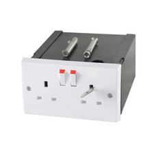 Imitation Double Plug Socket Wall Safe Security Secret Hidden Stash Box NEW LOCK