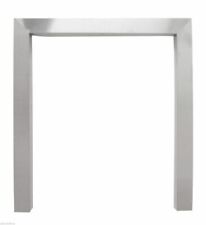 16" Open Coal Fire Frame Trim   2" Face 2" Return Chrome Brass Black Brushed St.