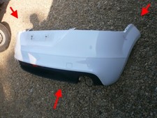 AUDI TT TTS S LINE ORIGINAL REAR GREY DIFFUSER for BUMPER GENUINE 67K MILES MK2