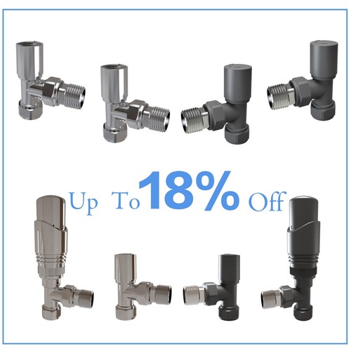 Designer radiator valves 15mm - designer,
