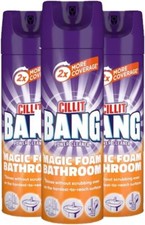 Cillit Bang Magic Foam Bathroom Cleaner, Powerful Active Formula 600ml x 3 Pack