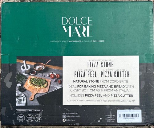 Pizza stone black - stone,