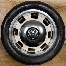 1X 17'' GENUINE VW BEETLE MK3 HERITAGE WHITE ALLOY WHEEL PIRELLI TYRE 5C0601025G