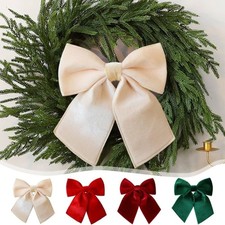 25cm Large Christmas Tree Bows Garland Wreath Ornaments Home Party Decorations