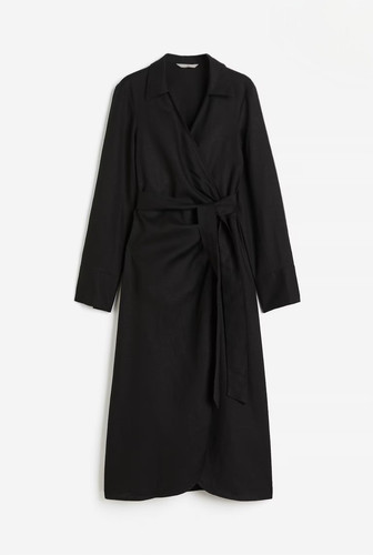 Women m black - black, collared