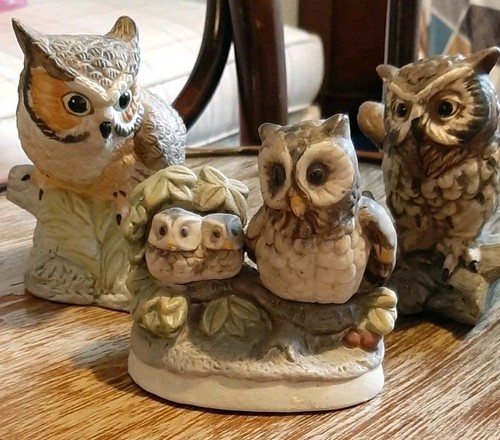 Vintage homco porcelain - homco, owl