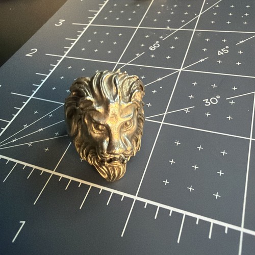 Linsion rings brass lion ring - brass,
