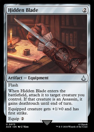 Hidden blade mtg acr - mtg, >