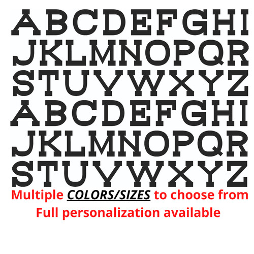 Letters vinyl decal - vinyl, a