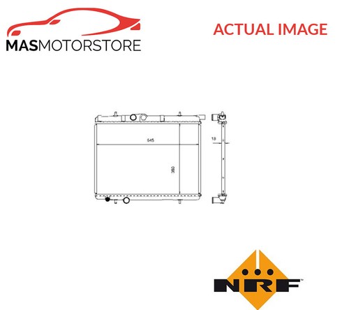 Engine cooling radiator - engine, nrf