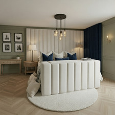 Panel wide headboard bed - panel,