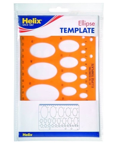 Helix ellipse stencil - helix,