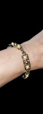 Vintage Multi-Color Pearl Link Bracelet #10!