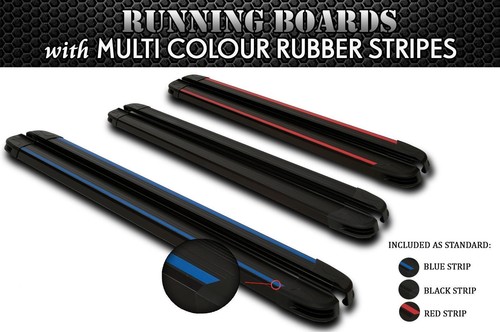 Black running boards - black,