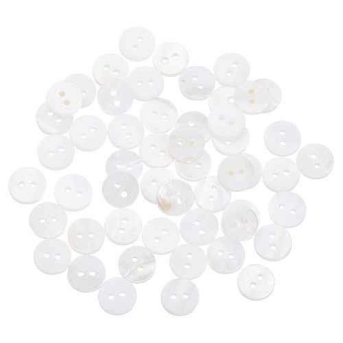 50pcs natural shell buttons - 50pcs,