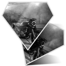 2 x Diamond Stickers 7.5cm BW