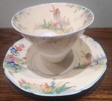 Vintage Grindley Sipper Cup Tea Bowl And Saucer Windmill Pattern