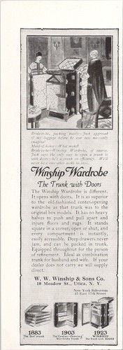 Winship wardrobe trunk with - trunk,