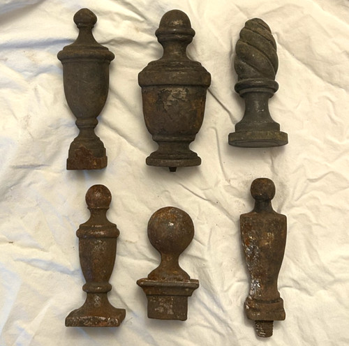 Antique wrought iron fence - iron,